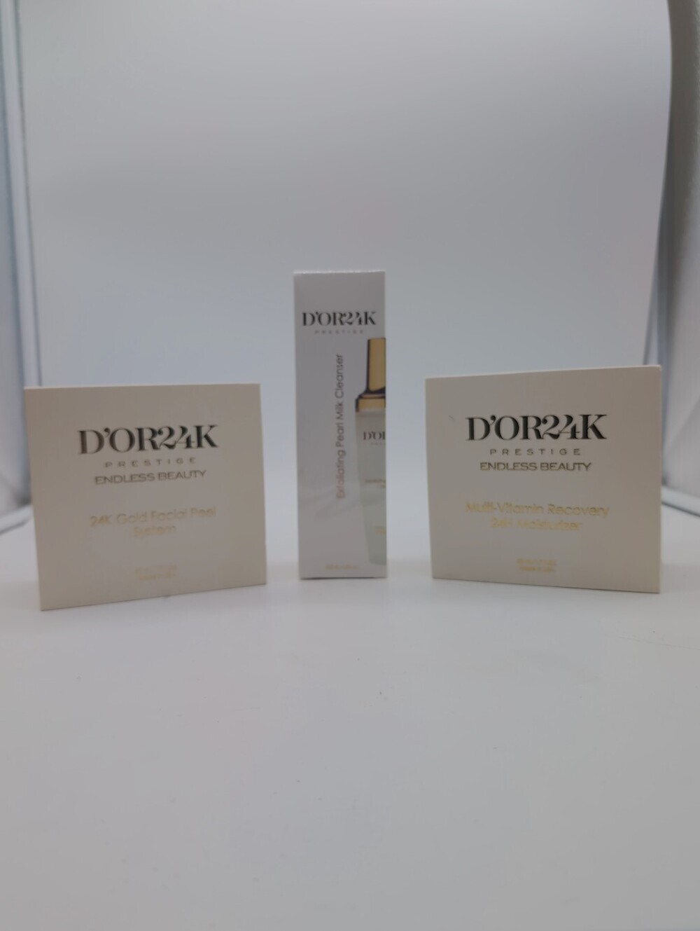 Prestige D'or24K Gold Facial Peel, Cleanser & Multi-Vitamin Recovery 3 Piece Set